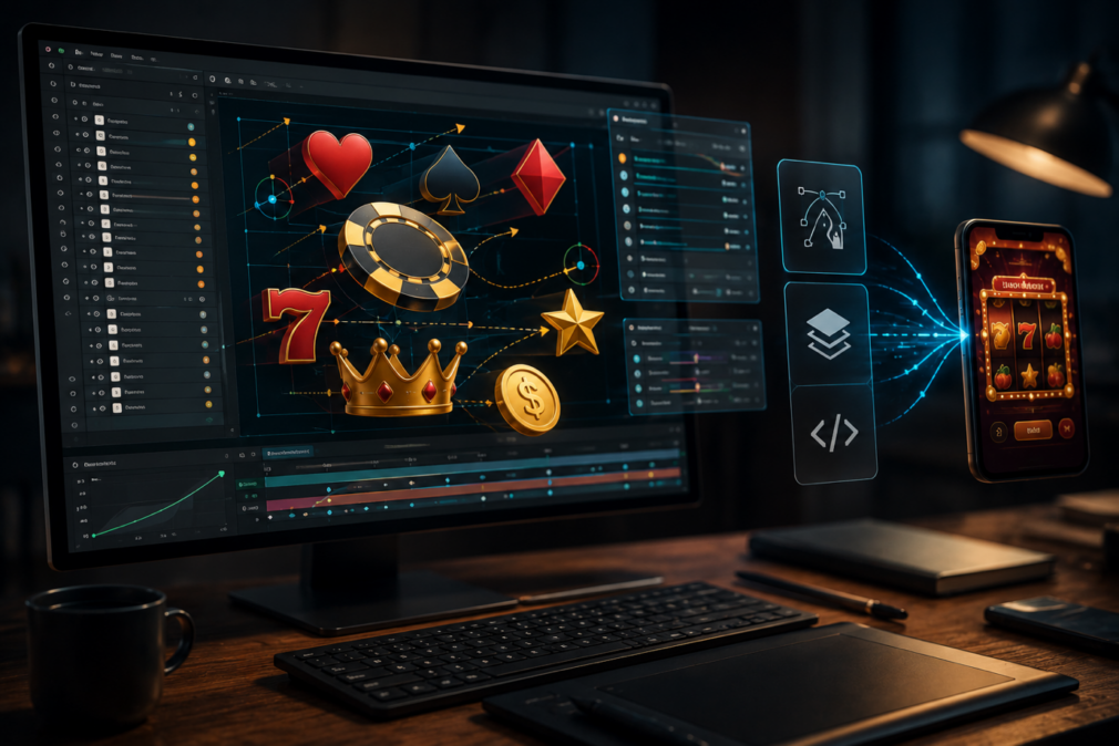 Structuring Vector Files for Animation - vector animation workflow for online casino platforms, interactive gaming graphics and motion-ready design assets