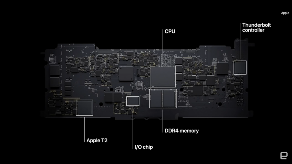 mi1 processor and details of it on black background