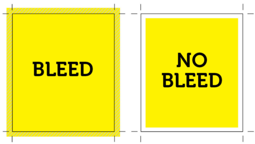An example of using bleed in design